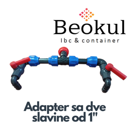 IBC adapter set sa dve slavine od 1